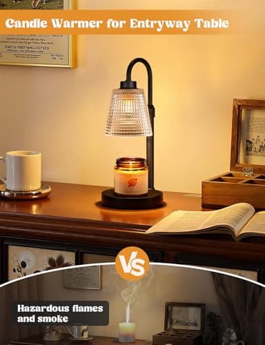 Candle Warmer Lamp with Timer, Dimmable Candle Warmer for Jar Candles, Height Adjustable Wax Melts Warmer, Birthday Gifts for Women Mom, House Warming Gifts New Home Decor — view 4