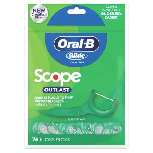 Oral-B Glide Mint Dental Floss Picks with Long Lasting Scope Flavor, 75 Picks — view 4