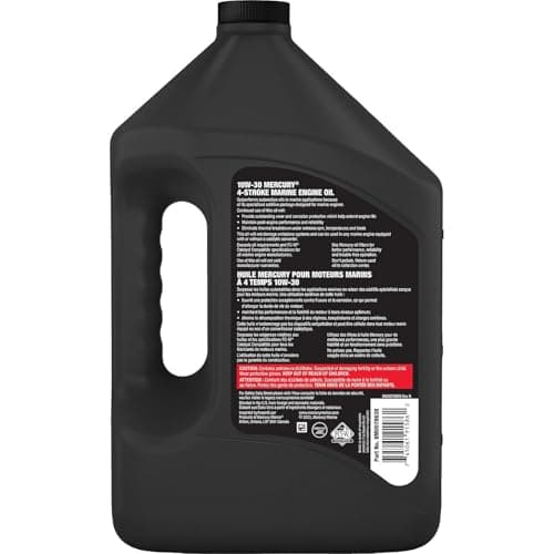 Mercury Marine 10W-30 4-Stroke Mineral Marine Engine Oil, 1 Gallon, 8M0078638