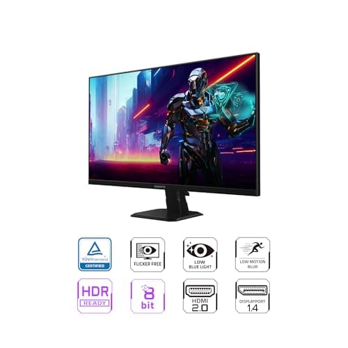 GIGABYTE - GS27QA SA - 27" IPS Gaming Monitor - QHD 2560x1440-180Hz - 1ms MPRT - AMD FreeSync - HDMI, DP - Black