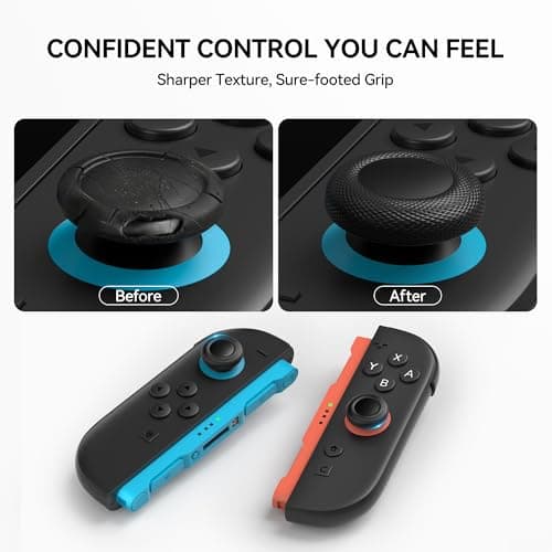 NEWDERY Replacement Thumb Grips for Nintendo Switch 2 Joy-Con — view 3
