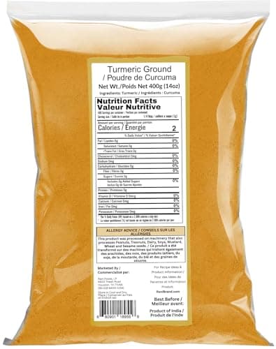 Rani Turmeric (Haldi) Root Powder Spice, (High Curcumin Content) 14oz (400g) ~ All Natural | 100% Pure, Salt Free | Vegan | Gluten Friendly | NON-GMO | Kosher | Indian Origin