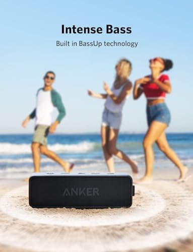Anker Soundcore 2 Portable Bluetooth Speaker with Stereo Sound, Bluetooth 5, Bassup, IPX7 Waterproof, 24-Hour Playtime, Wireless, Speaker for Home, Outdoors, Travel — view 3
