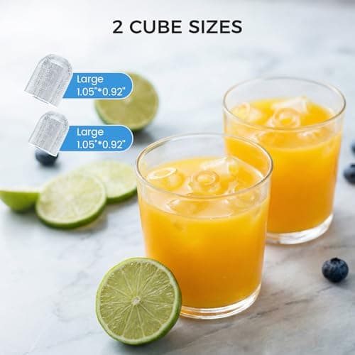COWSAR Ice Maker Countertop, Portable Ice Machine with Self-Cleaning, 8 Cubes in 6 Mins, 26 lbs/24Hrs, Quiet Commercial Compact Ice Machine for Home, Camping, Bar, Stainless Steel Sliver