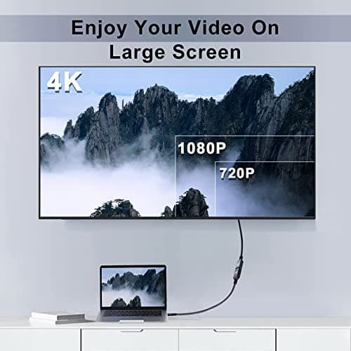 Twozoh HDMI Extension Cable 1FT, Male to Female Cord, HDMI 2.0 Cable Adapter Support 4K@60Hz 3D HDR — view 5