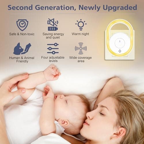 2026 Upgraded Ultrasonic Pest Repeller 6 Packs, Mice Repellent for House, Indoor Ultrasonic Repellent for Mites Rodent Bugs Roaches Insects Spiders Mice Flies Cockroach, 4 Modes — view 4