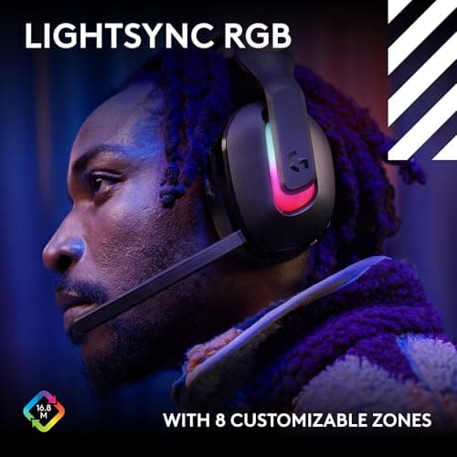 Logitech G Astro A20 X Lightspeed Wireless Gaming Headset for PS5, Xbox, Nintendo Switch/Switch 2, PC with 2-System PLAYSYNC Audio, Bluetooth, LIGHTSYNC RGB, and 48 kHz Boom Mic - Black — view 4