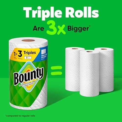 Bounty Select-A-Size Paper Towels, White, 2 Triple Rolls = 6 Regular Rolls — view 2