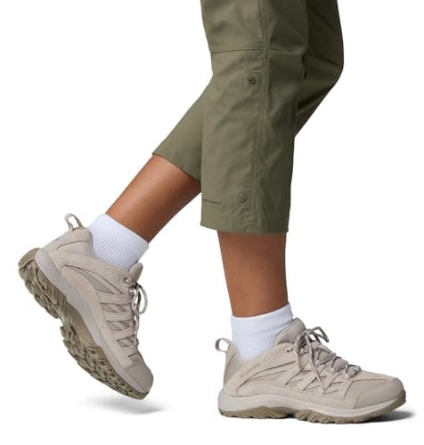 Columbia Women's Crestwood Hiking Boot, Soft Taupe/Pebble, 10.5