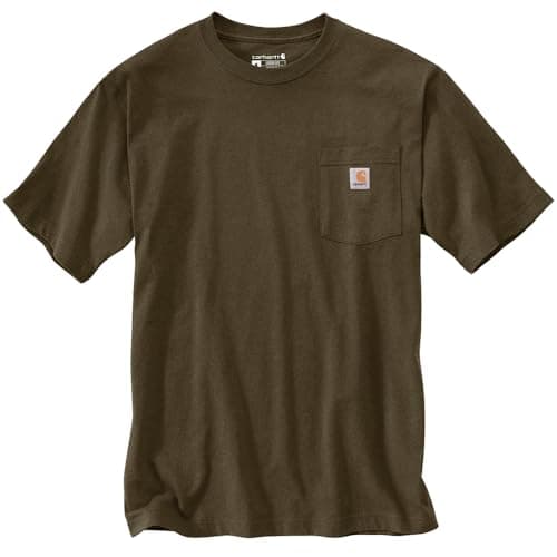 Carhartt Men's Iconic K87 Pocket T-Shirt, Burnished Logs Heather, X-Large