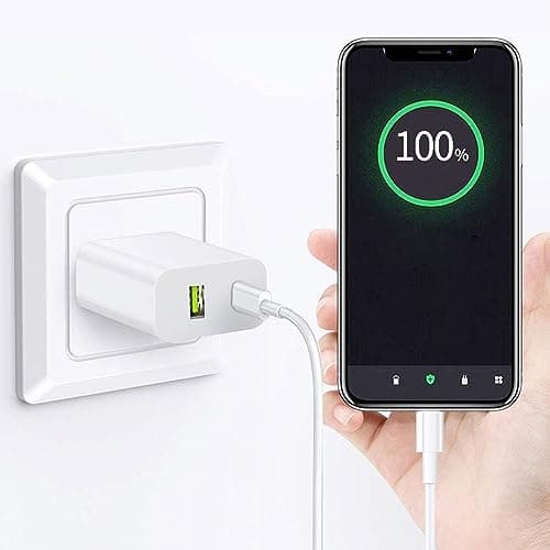 2 Pack USB C Charger Block, Dual Port Type C Wall Charger Fast Charging 20W Power Adapter Cube for iPhone 14/14 Pro/14 Pro Max/14 Plus/13/12/11, XS/XR/X, iPad, Samsung, More — view 4