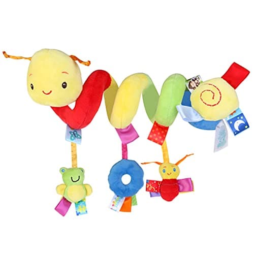 Uonlytech Baby Crib Hanging Rattles Toys, Carseat Toys Hanging Rattles Spiral Stroller Crib Cot Toy Spiral Toy Pram Hanging for Babies Boys and Girls — view 4