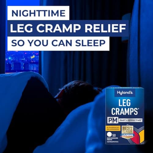 Hyland's Leg Cramps PM, Relief of Nighttime Leg, Calf, and Foot Cramps, 50 Quick-Dissolving Tablets — view 2