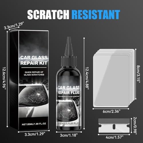 2026 Upgrade Car Windshield Crack Repair Kit, Windshield Repair Kit Car Glass Repair Kit for Cracks and Chips