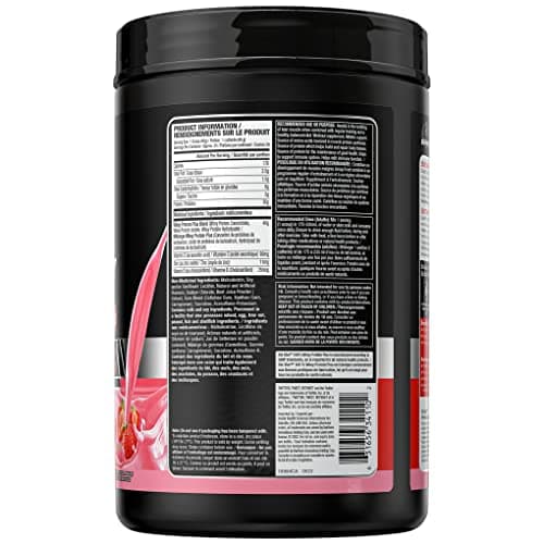 Six Star Whey Protein Powder Plus - Ultimate Muscle Building Formula with Whey Protein Isolate & Peptides - 30g of Protein & 6.6g of BCAA - Strawberry Smoothie Flavor, 20 Servings (Pack of 1)