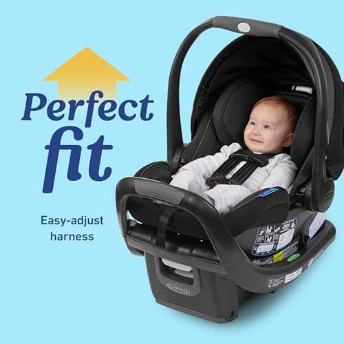 Graco® SnugRide SnugFit DLX Infant Car Seat, Baby Car Seat with Anti Rebound Bar for Extra Safety, SnugLock Easy Install Carseat, Baby Registry Must Have, Gift for New Parents, Maison — view 5