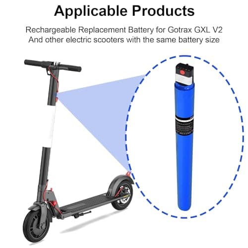 36V 5.2Ah Replacement for Gotrax GXL V2 Scooter with187.2Wh Power 5200mAh Capacity High Performance Longer Life Battery Pack