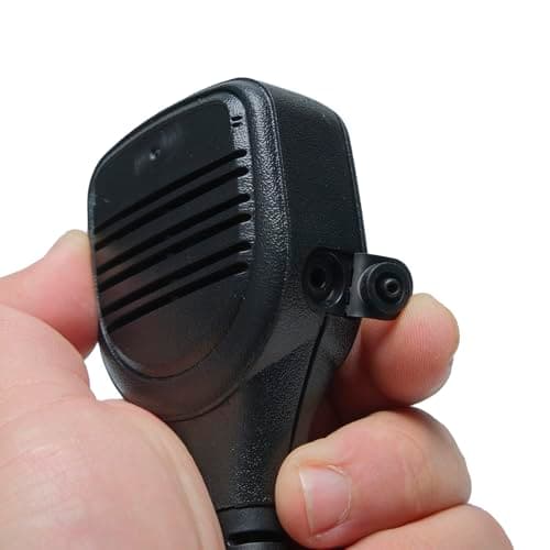 Sarcia Remote Speaker Microphone with PTT MIC 3.5mm Jack for Motorola SL300 SL3500e SL7550e SL7580e SL7590e SL4000 SL1K SL1M TLK100 TLK110 DLR110 Two Way Radio Accessories