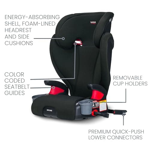 Britax Skyline 2-Stage Belt-Positioning Booster Car Seat, Dusk - Highback and Backless Seat — view 2
