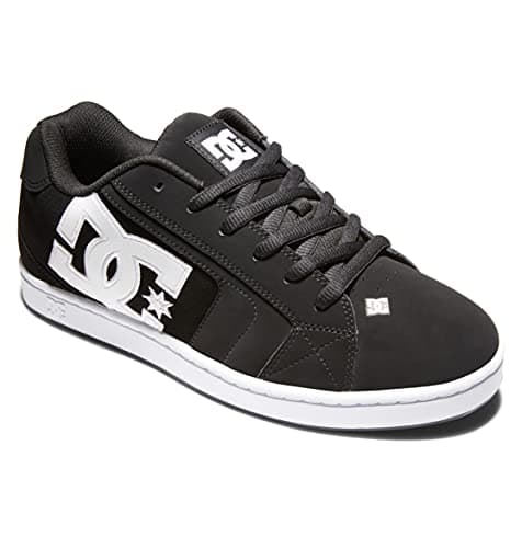 DC Men's Net Skate Casual Shoe, Black/Black/White, 13