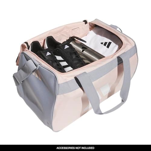 adidas Power Gym Bag – Lightweight Small Duffel, Blush Pink/White/Halo Silver Grey, OSFA — view 3