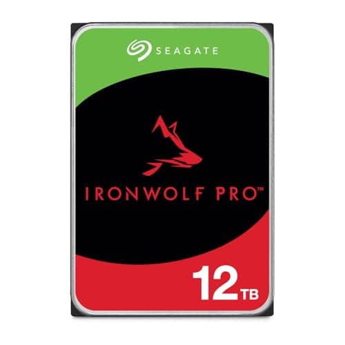 Seagate IronWolf Pro 12 TB Enterprise NAS Internal HDD – CMR 3.5 Inch, SATA 6 Gb/s, 7200 RPM, 256 MB Cache for RAID Network Attached Storage (ST12000NTZ01/ST12000NT001)