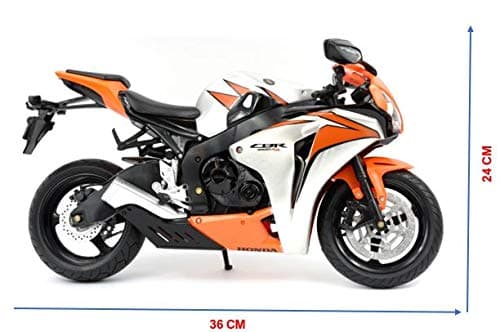 New-Ray 49293 "Honda CBR1000RR 2010" Model Motorcycle, Orange — view 2