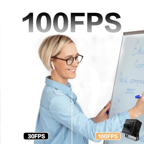 Hotpet 1080P Fisheye USB Camera, 180 Degree Wide Angle, High Frame Rate 100 fps/60 fps/30 fps, for 3D Printer, Machine Vision, Laser Engraving, 2MP Webcam Plug and Play for Windows/Mac/Linux/Android — view 3