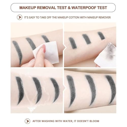 O'CHEAL 3Pcs Grey Eyebrow Pencils for Women, Premium Eye Brow Pencil with Spoolie Brush, Longwearing for Perfect Brows, Professional, Precision, Defines, Universal Waterproof Double-ended Eyebrow Pen — view 4