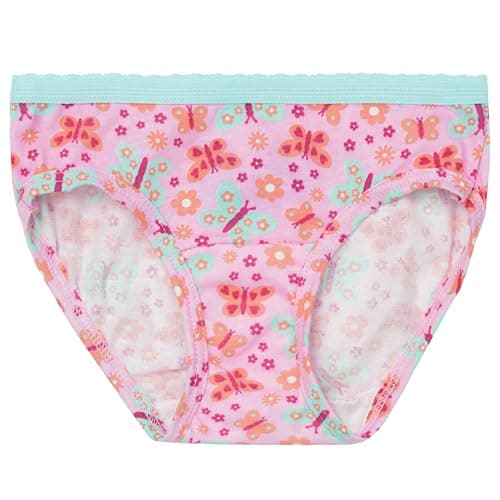 Fruit of the Loom Toddler Girls' Tag-Free Cotton Underwear, Hipster-12 Pack-Assorted Colors, 4-5T