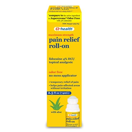 A+Health Pain Relief Roll-On Liquid, Lidocaine 4%, Odor Free, Maximum Strength Pain + Itch Relief with Aloe, Made in USA, 2.5 fl Ounces — view 2