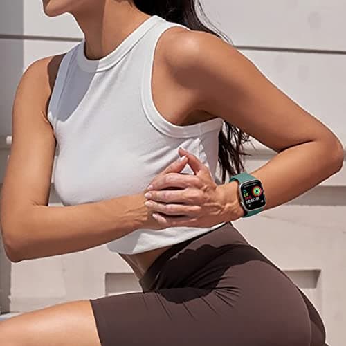 Maledan Compatible with Apple Watch Band 38mm 40mm 41mm 42mm 44mm 45mm 46mm 49mm Women Men, 6 Pack Silicone Sport Strap Compatible for Apple Watch Bands iWatch Series 11 10 9 8 7 6 5 4 3 2 1 SE Ultra — view 3