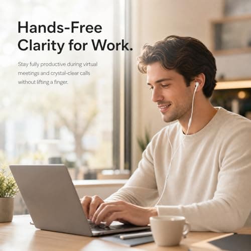 Somnuvive 2 Pack Wired Earbuds 3.5mm Jack for Computer Laptop — view 2