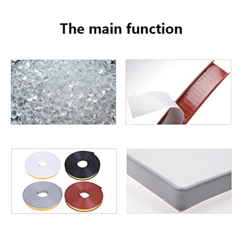U-Shape Edge Banding, 16.4ft Self Adhesive Veneer Edging,TPE Flexible Furniture Edge Protector for Cabinet Repair Furniture Restoration (32MM, White)