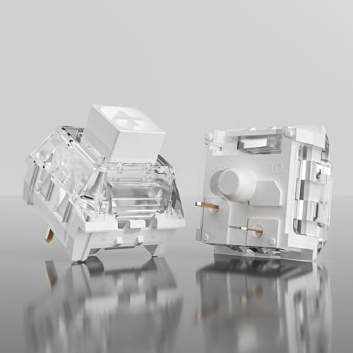 Kailh Box White Pro Switches for mx Mechanical Keyboard,3-Pin Thick Clicky/Firm Response/Gaming/RGB/Crisp Sound Switches(Box White Pro 10pcs) — view 3