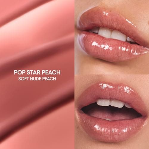 LANEIGE JuicePop Box Lip Tint: 12‑HR Hydrating Lightweight Stain with Buildable Juicy Color & Nourishing Shine, a K‑Beauty Lip Essential for Long‑Lasting Comfort, Pop-Star Peach