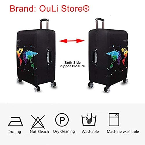 OuLi Store® Travel Luggage Cover Fit for 18-32 Inch Luggage Travel Luggage Protective Covers Suitcase Cover Elastic Dustproof Travel Accessories (Color 5, XL-(29-32 inch Luggage))