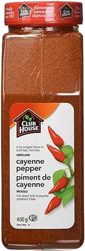 Club House Ground Cayenne Pepper, Kosher, Zesty, Vibrant & Flavourful Heat, Vivid Red Colour & Balanced Flavour, Great for Korean, Mexican & Indian Cuisines, 450g