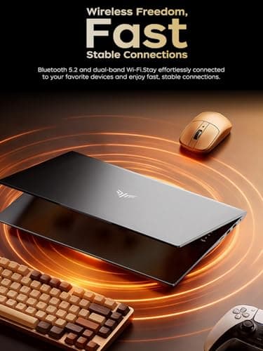 KAIGERR Gaming Laptop, Laptops with AMD Ryzen 4300U(Up to 3.7GHz), 16GB DDR4 512GB SSD Laptop Computer, 16.0inch Windοws 11 Laptop, 1920P FHD Display, WiFi 6, USB3.2, Type_C — view 4