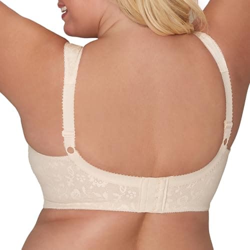 Playtex Women's 18 Hour Original Comfort Strap Wirefee Bra, Natural Beige, 42DD