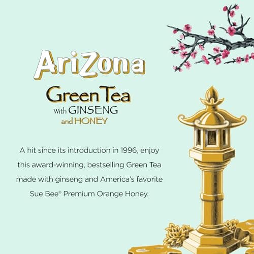 Arizona Green Tea with Ginseng and Honey - 16 Fl Oz (12 Pack) — view 3