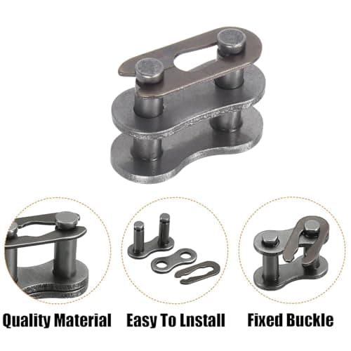 AZSSMUK #35 Roller Chain - 3 Feet Carbon Steel Material with 2 Connecting Link Industrial Chain - 96 Links — view 4
