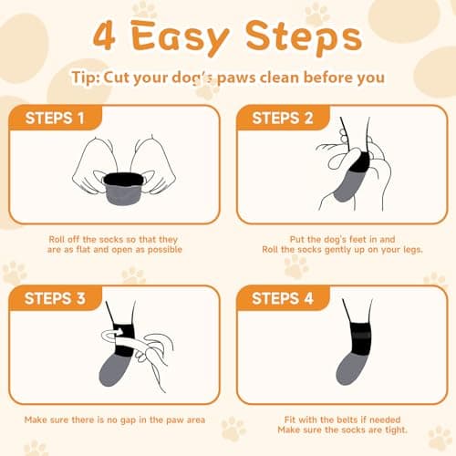Dog Paw Wound Recovery Boot, Breathable Dog Bootie for Injured Paw, Anti-Slip Dog Shoe with Self-Adhesive Strap, Protector for Outdoor Walking & Keep Dogs from Licking Wounds (M) — view 2