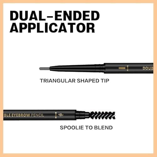 O'CHEAL 3Pcs Grey Eyebrow Pencils for Women, Premium Eye Brow Pencil with Spoolie Brush, Longwearing for Perfect Brows, Professional, Precision, Defines, Universal Waterproof Double-ended Eyebrow Pen — view 3