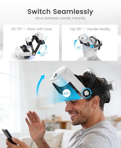 KawayeReal Head Strap for Meta Quest 2/3/3S - 4-Way Adjustable VR Headset Strap Replacement with Enhanced Support & Comfort Upgrade - Elite Strap Alternative for Oculus Gaming — view 4