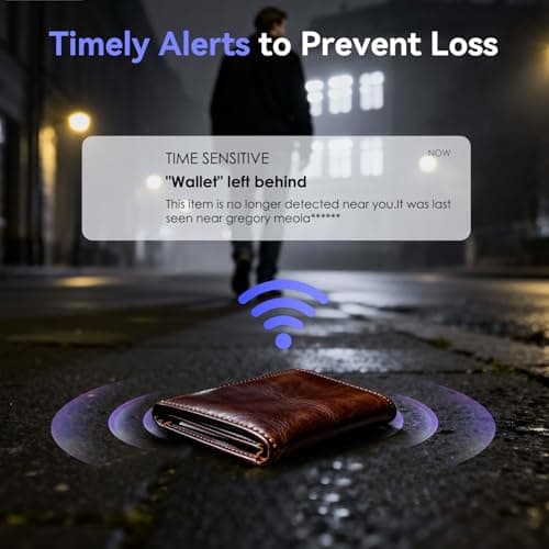 Wallet Tracker Card (Compatible for iOS only), 0.07in Slim Tracking Card, IP68 Waterproof Bluetooth Tracker Compatible with Apple Find My, Wireless Charging Item Locator for Purse, Passports — view 4
