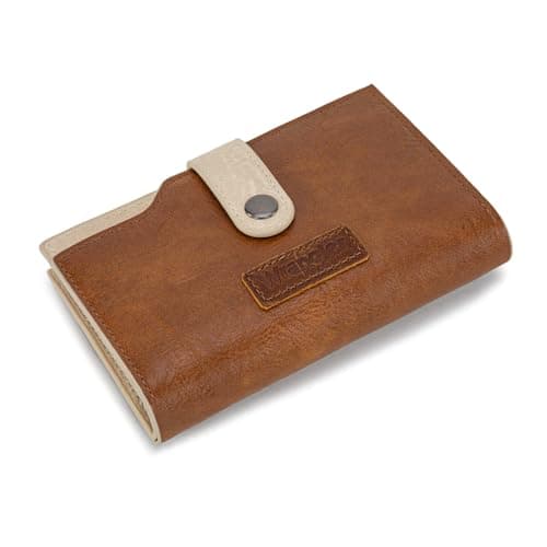 Wrangler Brown Wallets for Women Small Trifold Wallets, Card Cases & Money Organizers Large Capacity Credit Card Cash Wallet Ladies Female Clutch Travel Wallets with ID Window WG119-W0021BR — view 4