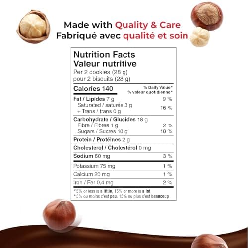 NUTELLA BISCUITS Cookies filled with NUTELLA Hazelnut Spread With Cocoa - Perfect Snack to Share - 20 Cookies Per Pack - 276 g