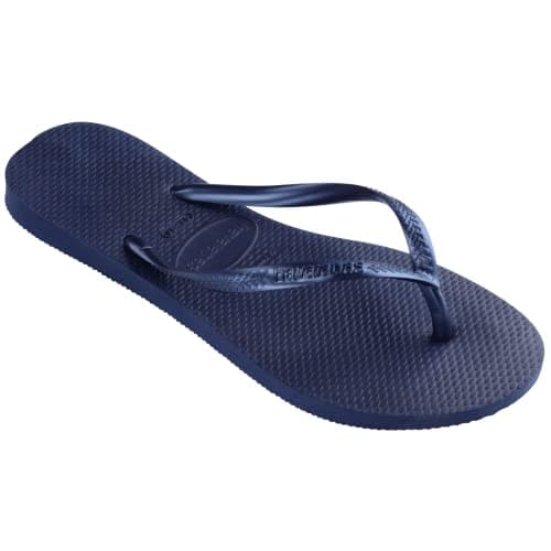Havaianas Women's Slim Flip Flops Sandals - Navy Blue, 7/8 — view 3