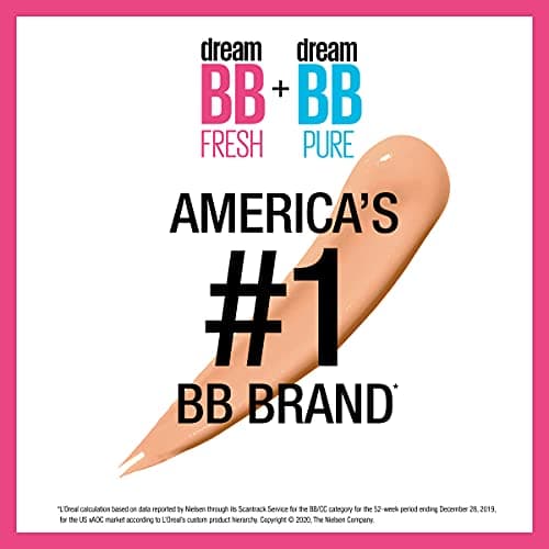 Maybelline Dream Fresh Skin Hydrating BB cream, 8-in-1 Skin Perfecting Beauty Balm with Broad Spectrum SPF 30, Sheer Tint Coverage, Oil-Free, Light/Medium, 1 Fl Oz — view 2